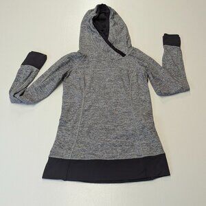 Lululemon Think Fast Hoodie Space Dye Camo Black Dark Slate / Black Size 4